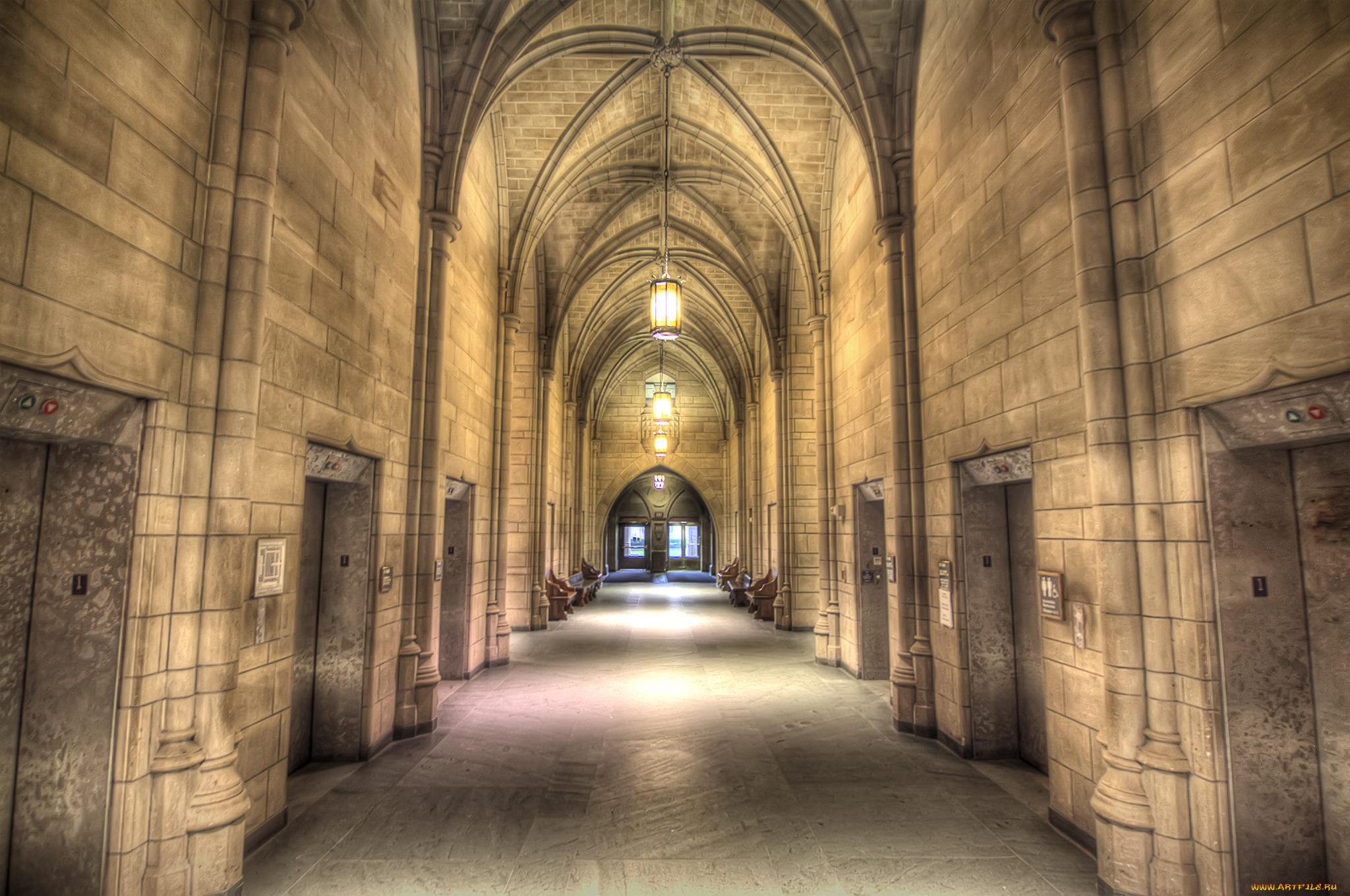 cathedral of learning hallway, , ,   , 